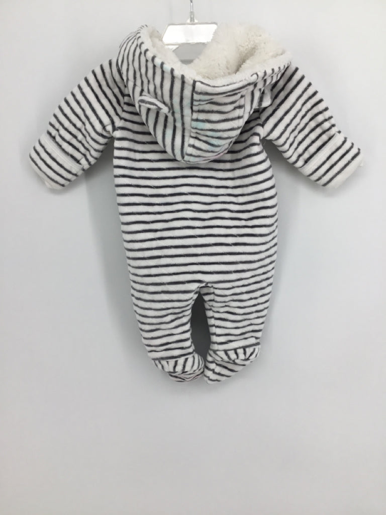 Nordstrom Child Size 3 Months Gray Stripe Outerwear - boys