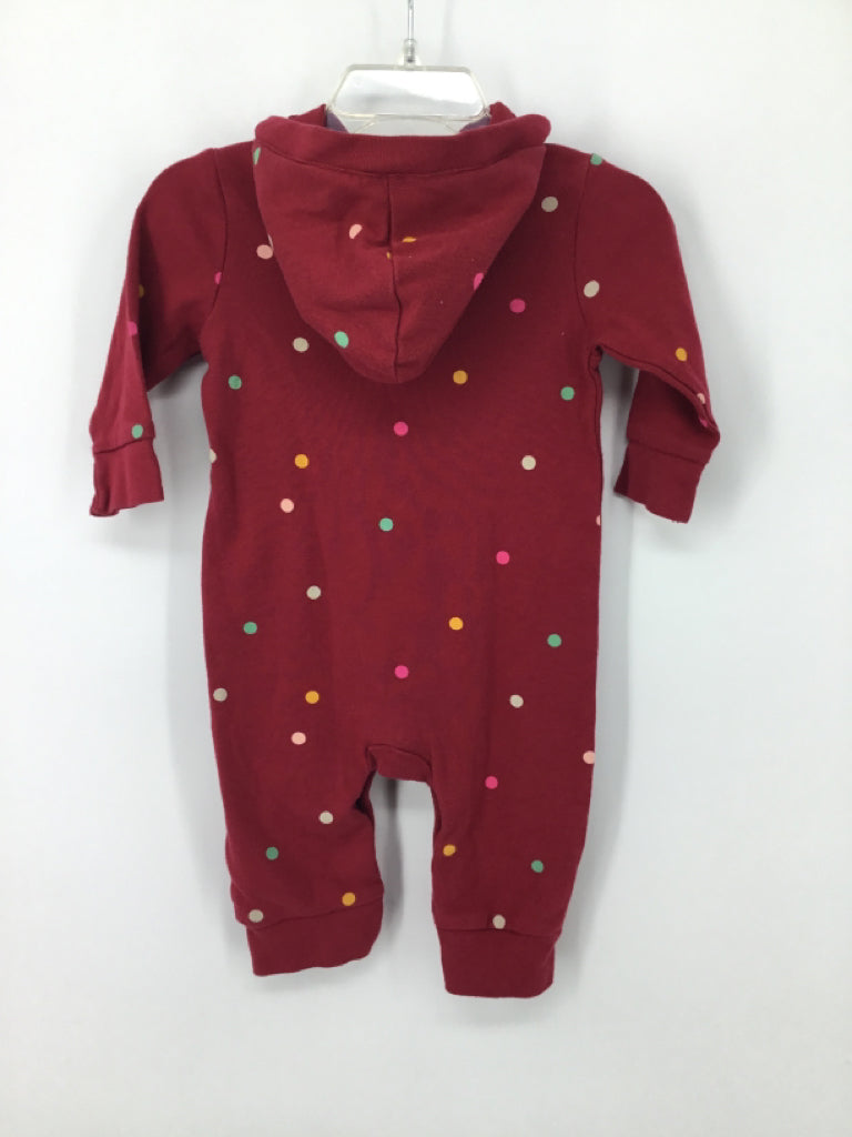 Old Navy Child Size 3-6 Months Burgundy Outfit - girls