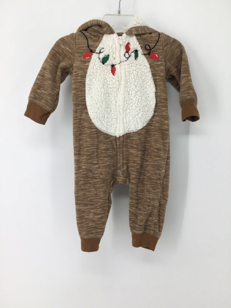 Just One You Made by Carters Child Size 6 Months Tan Christmas Outfit