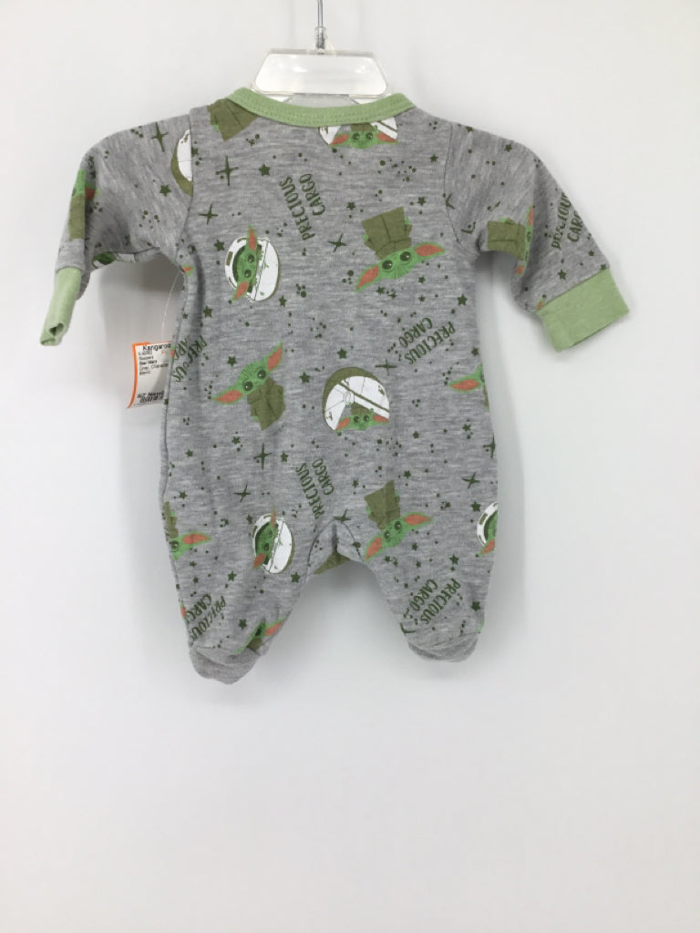 Star Wars Child Size Newborn Gray Sleepers