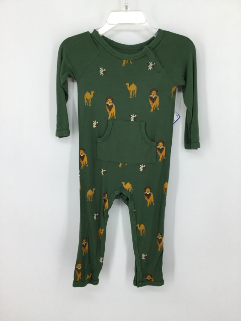 Kyte Child Size 12-18 Months Green Animals Outfit - boys