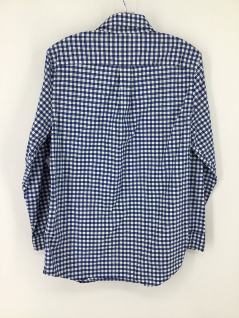 vineyard vines Child Size 8 Blue Gingham Shirt - boys