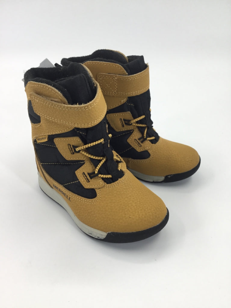 Merrell Child Size 9 Toddler Yellow Rain/Snow Boots