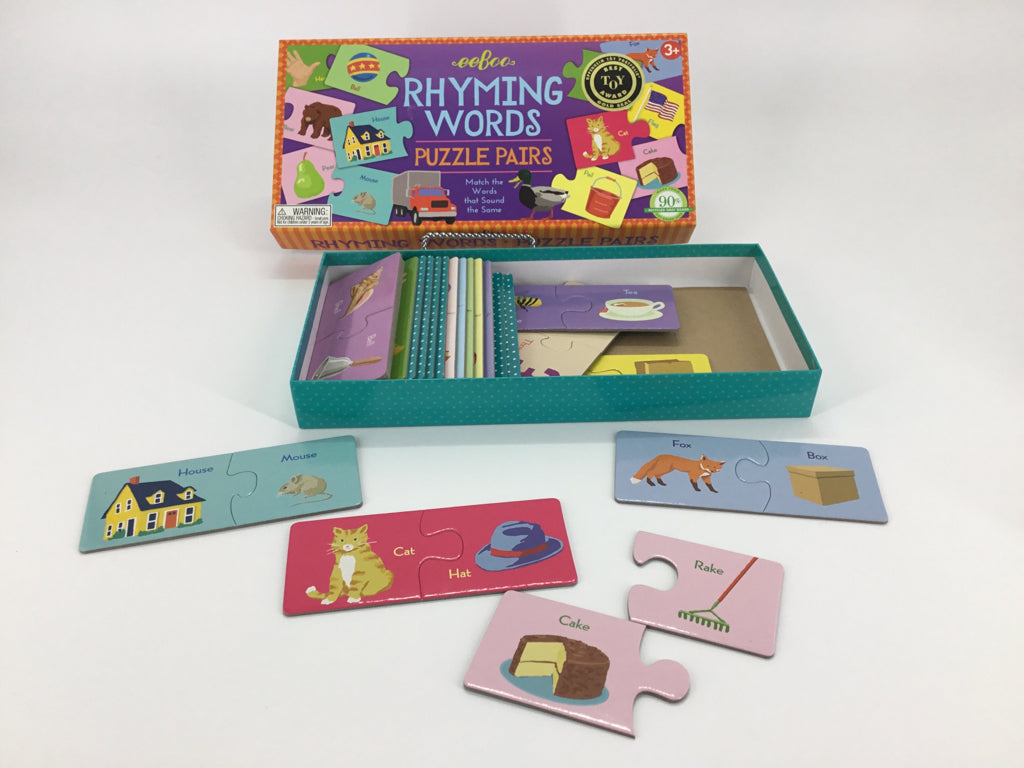 eeBoo Rhyming Words Puzzle Pairs