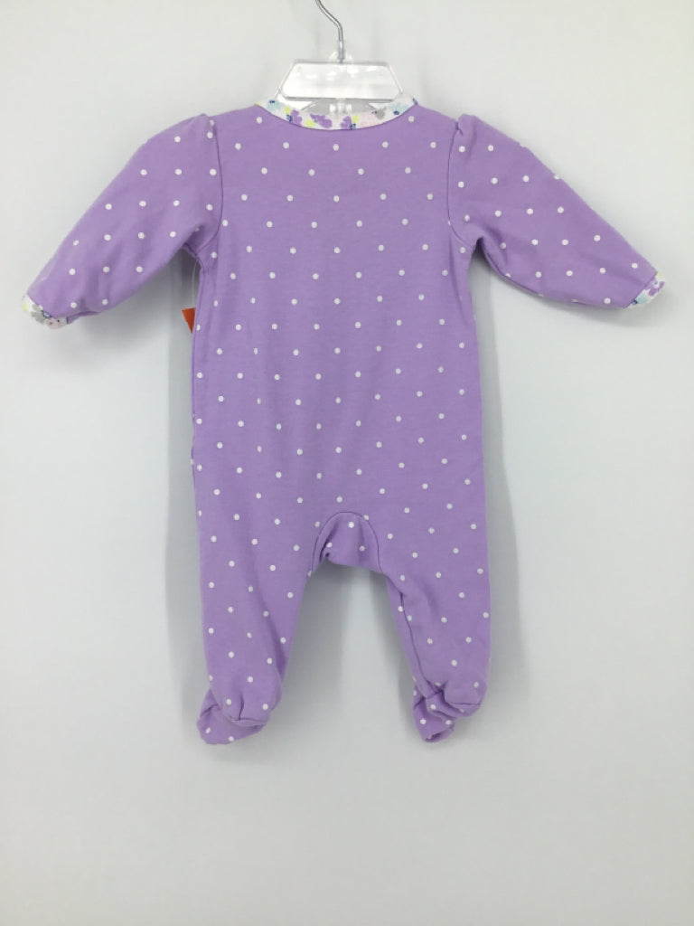 Carter's Child Size 3 Months Purple Sleepers