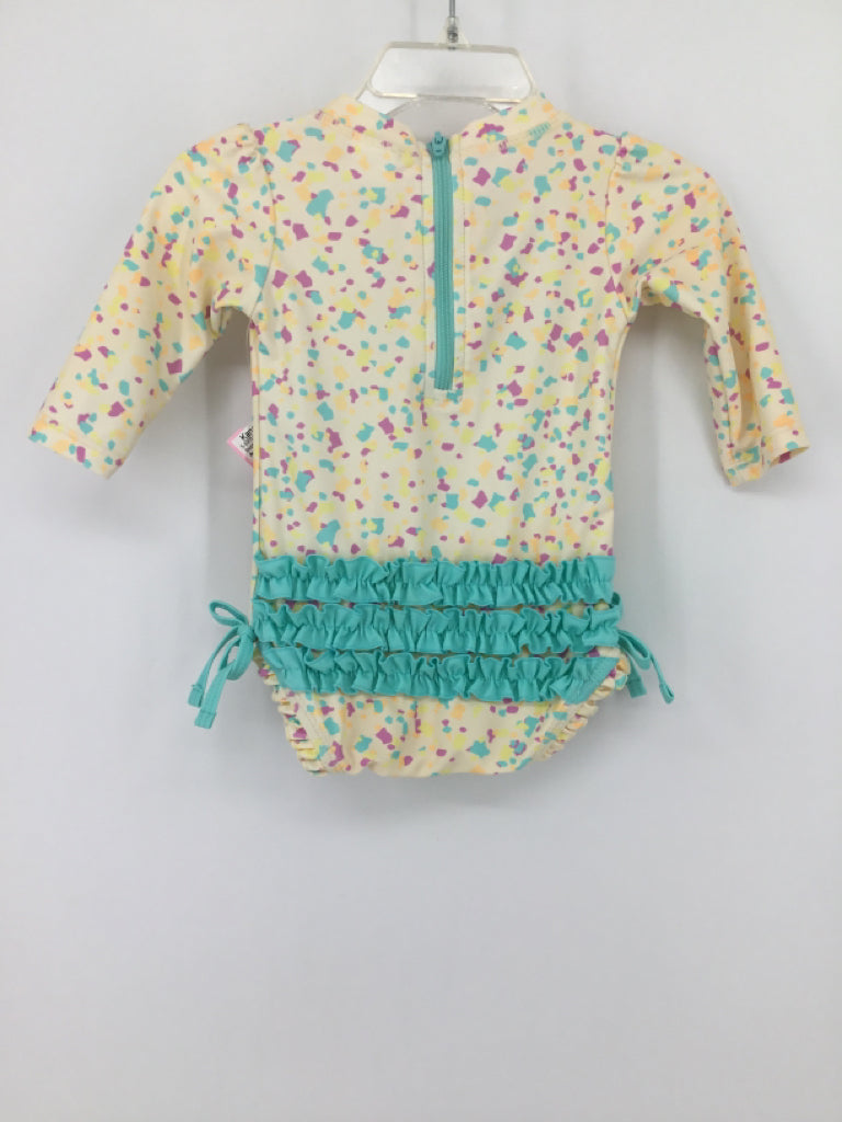 Ruffle Butts Child Size 3-6 Months Multi-Color Swimwear - girls