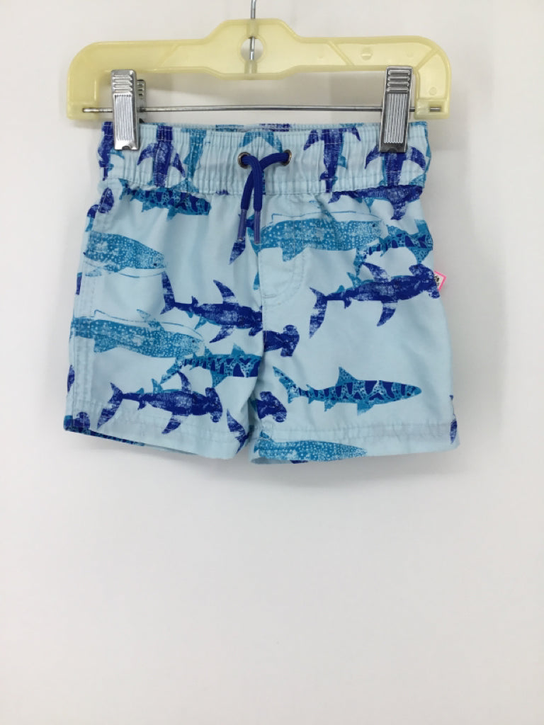 Just One You Made by Carters Child Size 9 Months Blue Sharks Swimwear - boys