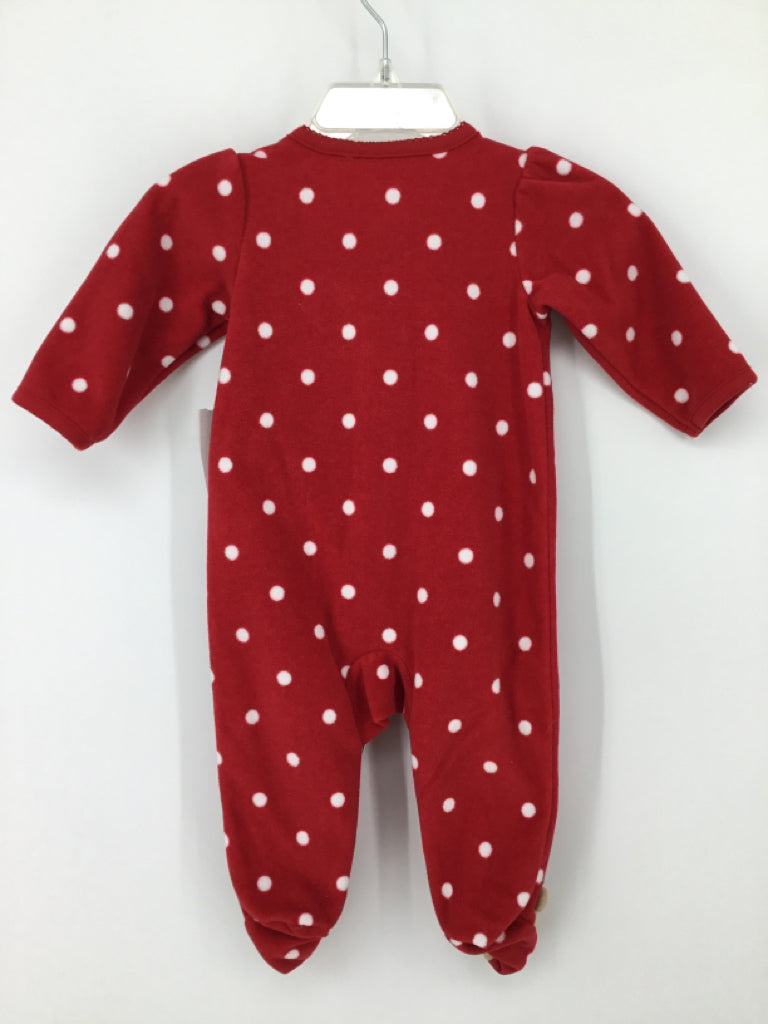 Child of Mine Child Size 0-3 Months Red Christmas Sleeper