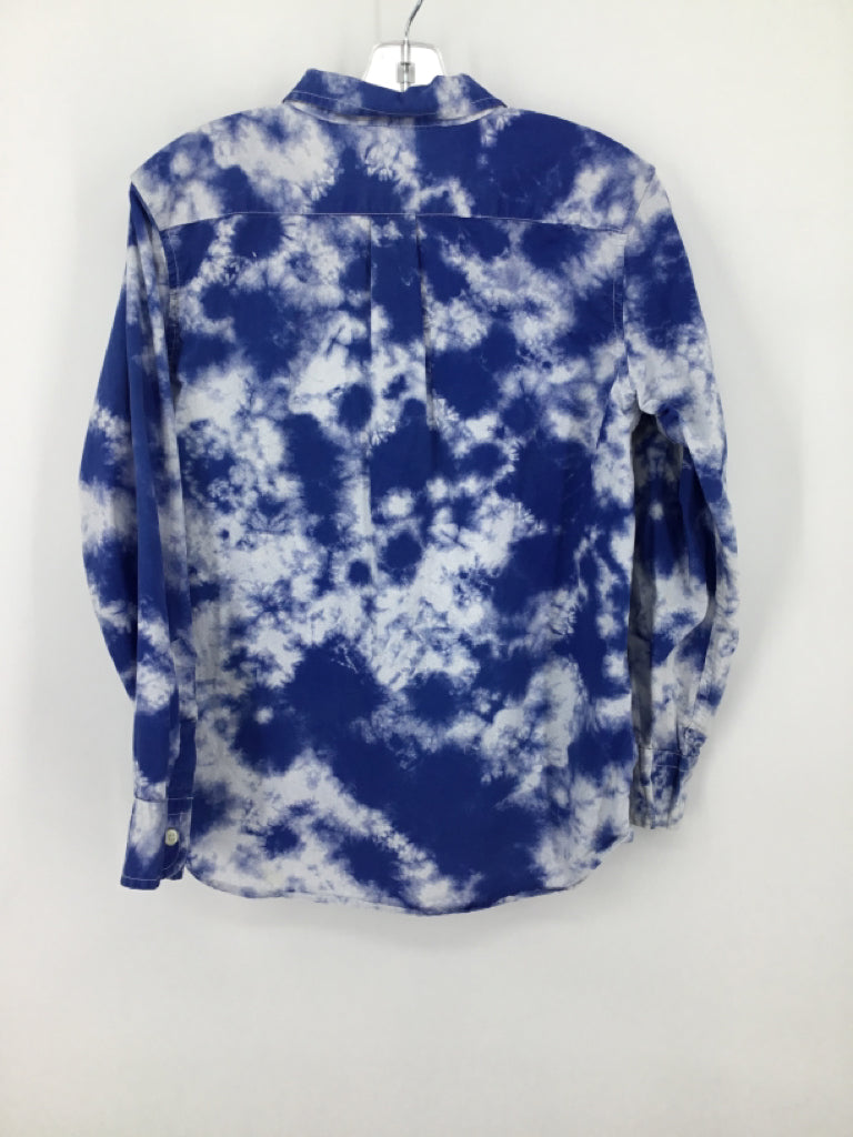 Gap Kids Child Size 10 Blue Print Shirt - boys