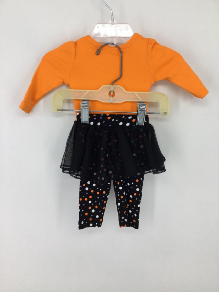 okie dokie Child Size Newborn Orange Halloween Outfit