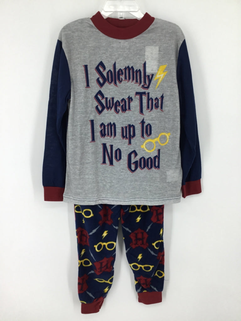 Harry Potter Child Size 5 Navy Character Pajamas - boys