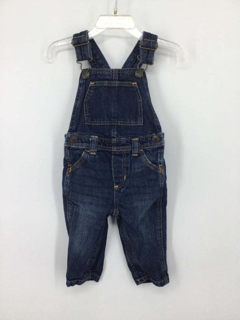 Old Navy Child Size 6-12 Months Blue Solid Overalls - boys
