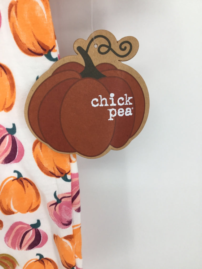 Chickpea Child Size 0-3 Months Orange Halloween Sleeper & Headband