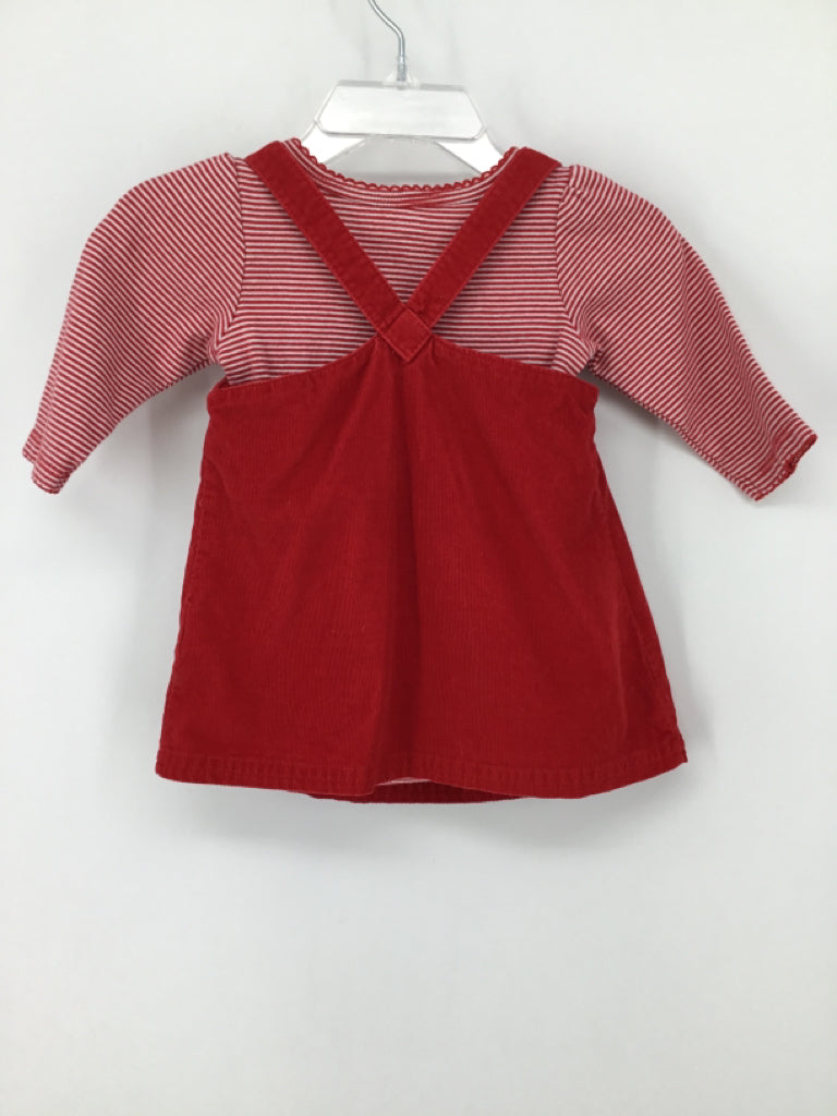 Carter's Child Size 3 Months Red Christmas Dress