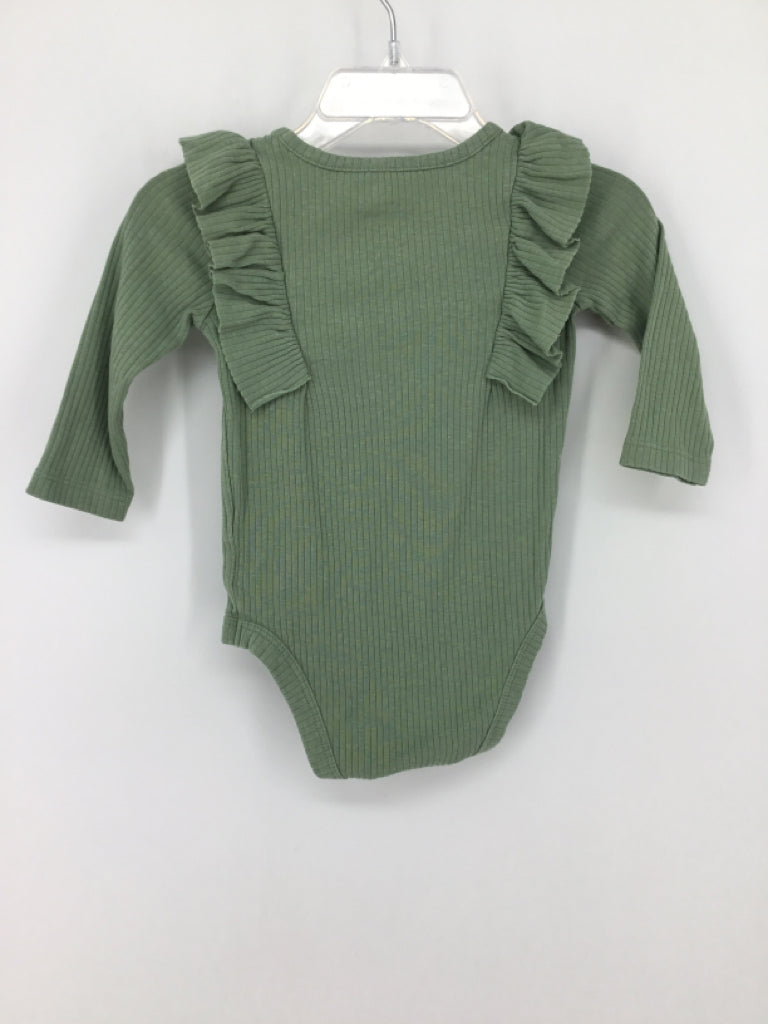 Cat & Jack Child Size 3-6 Months Green Onesie