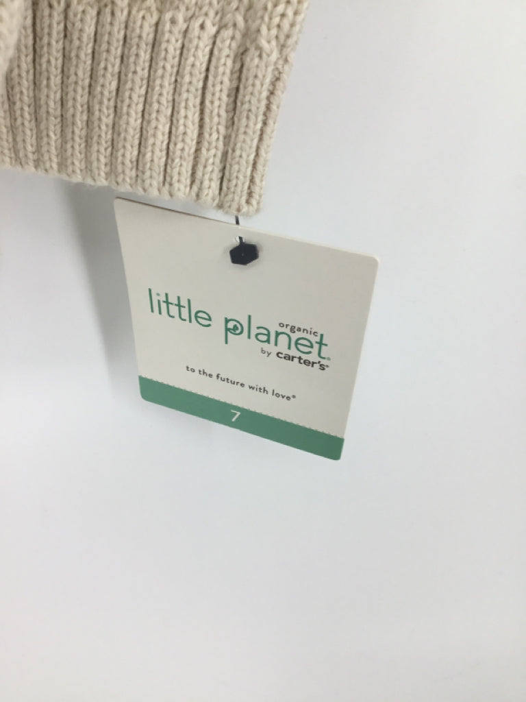 Little Planet Child Size 7 Tan Animals Sweater - boys
