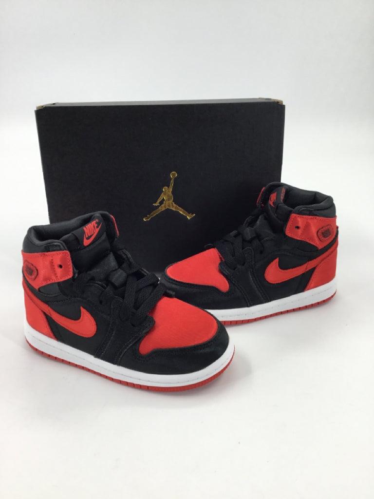 Air Jordan 1 Retro High OG Child Size 8 Toddler Red Sneakers