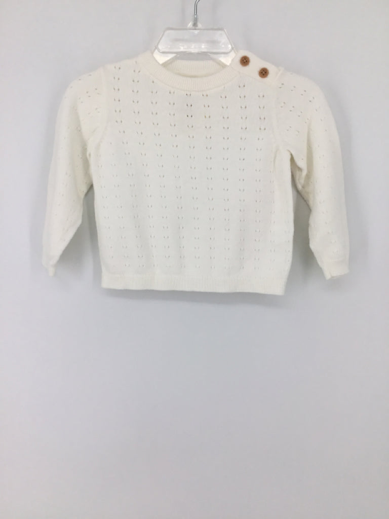 First Impressions Child Size 6-9 Months White Sweater - girls