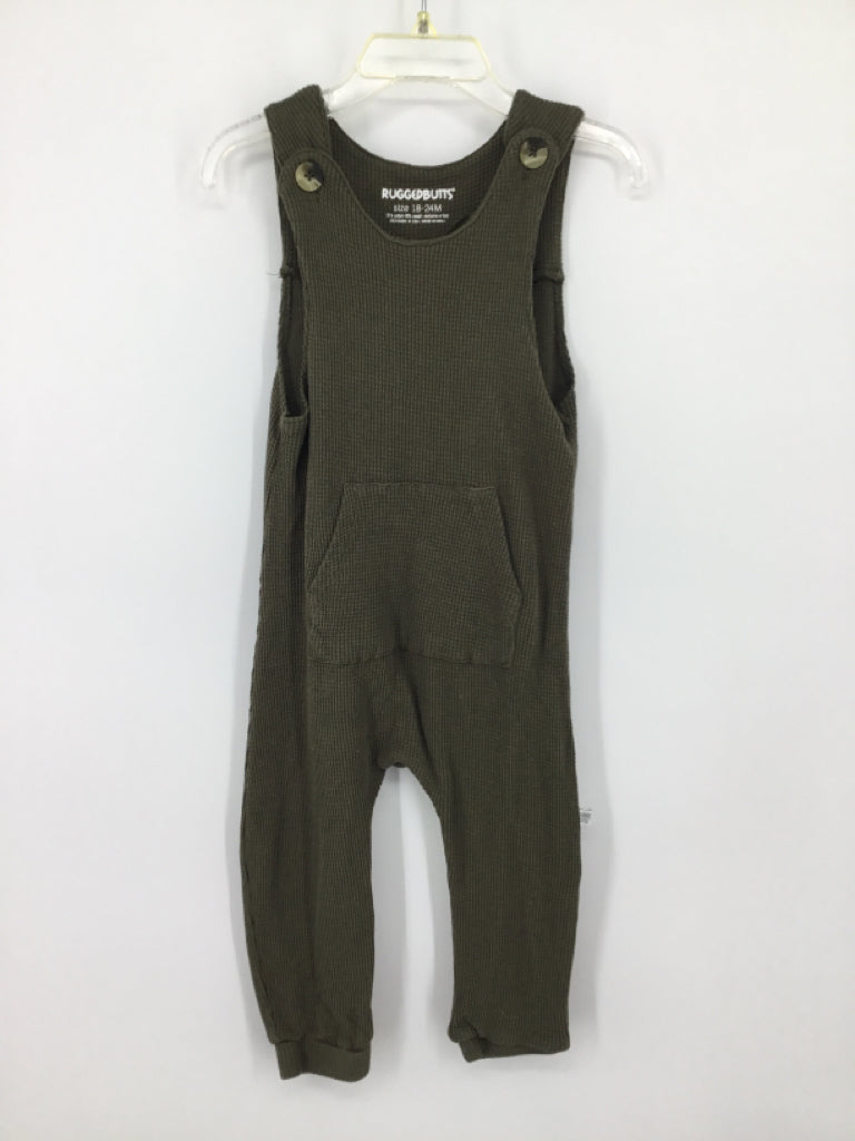 Rugged Butts Child Size 18-24 Months Green Solid Outfit - boys