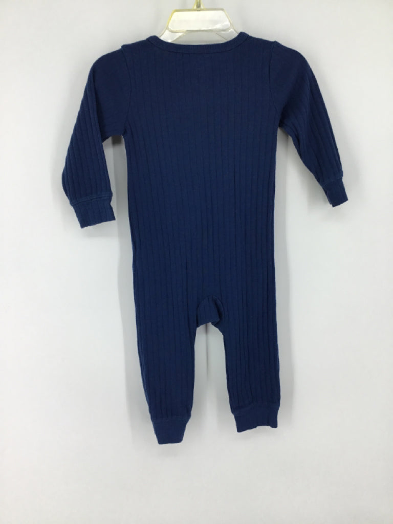 Carter's Child Size 9 Months Navy Solid Pajamas - boys