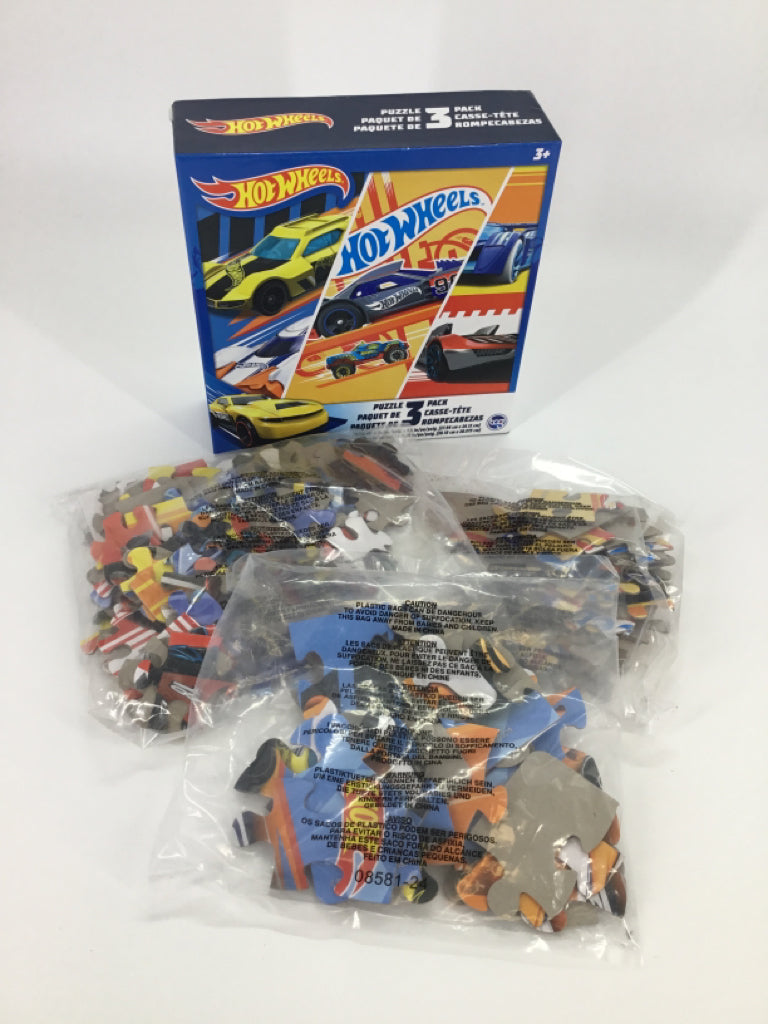 Hot Wheels 3 Pack Puzzle Set