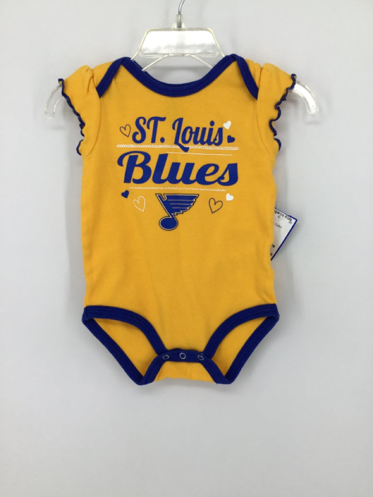 NHL Child Size 3-6 Months Yellow Onesie