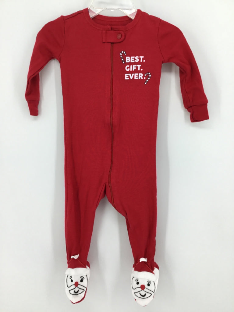 PJ Place Child Size 6-9 Months Red Christmas Sleeper