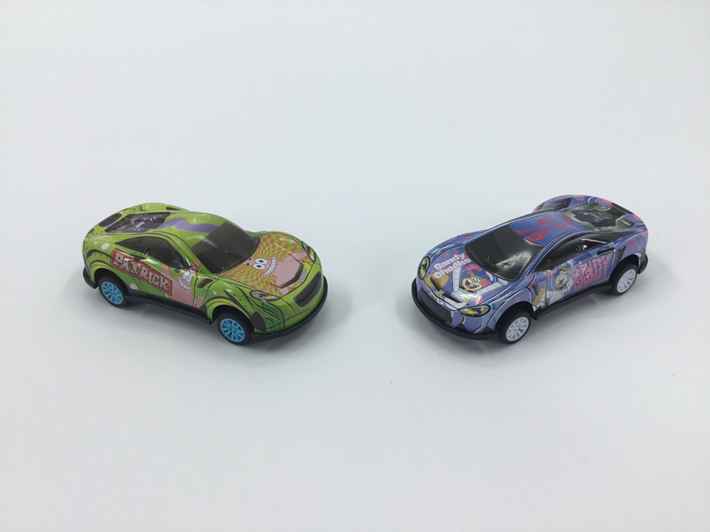 Set of 2 Sponge Bob Cars - Sandy & Patrick