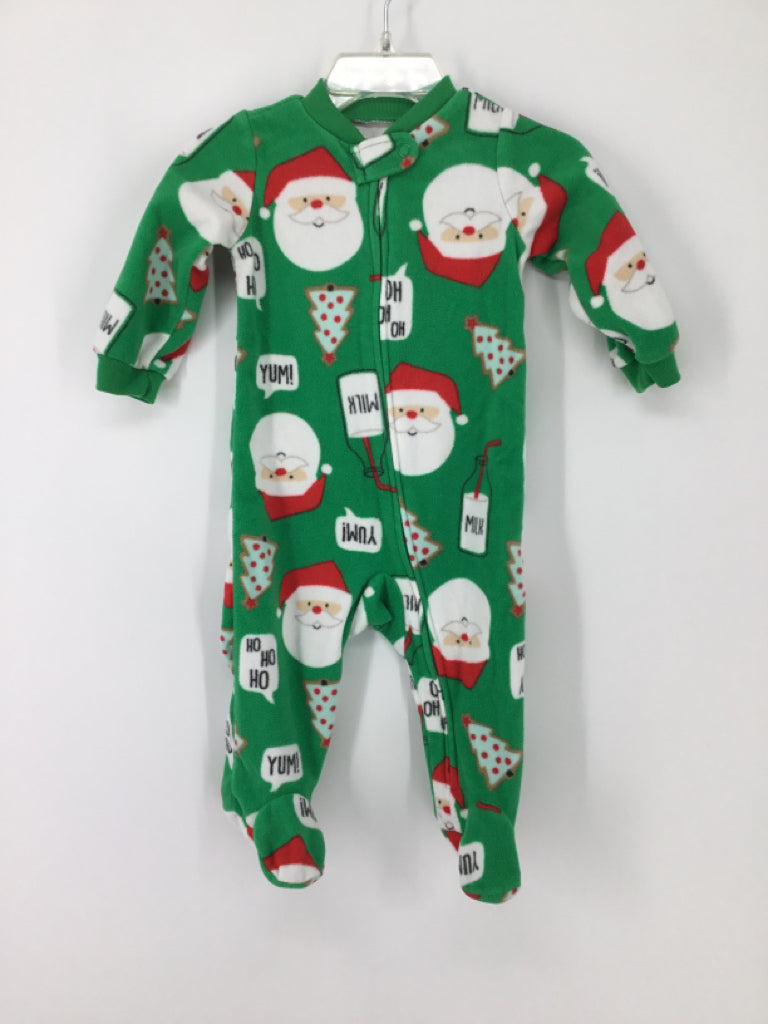 Simple Joys made by Carters Child Size 3-6 Months Green Christmas Sleeper