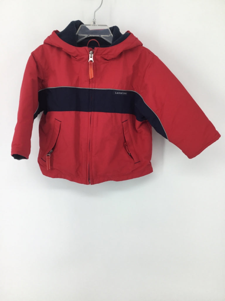 Lands' End Child Size 2 Red Solid Outerwear - boys