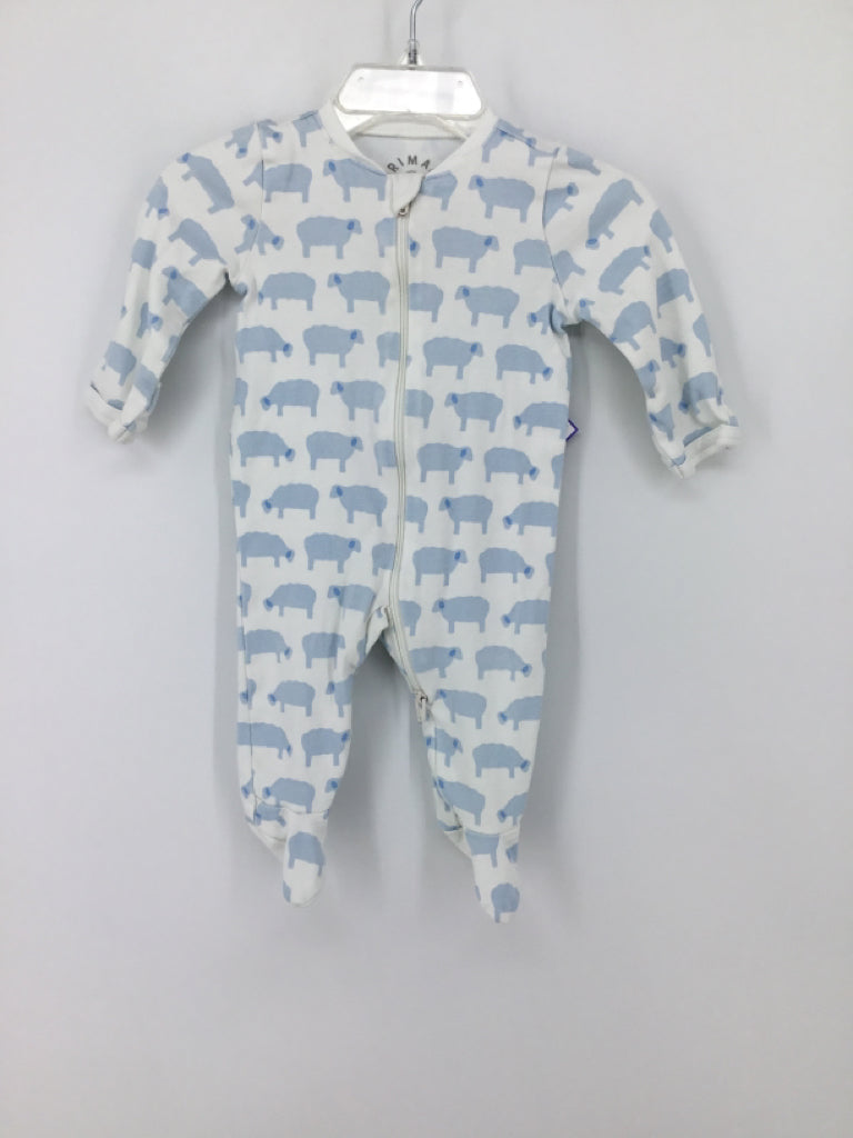 primary Child Size Newborn Blue Sleepers