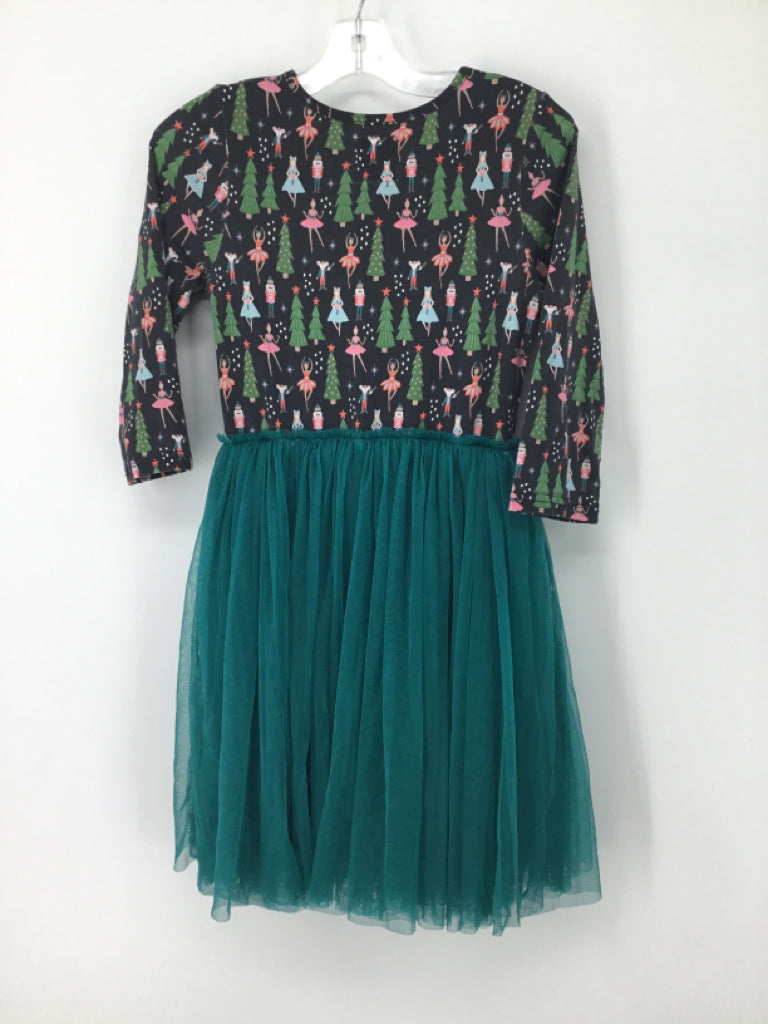 Taylor Joelle Child Size 8 Multi-Color Christmas Dress