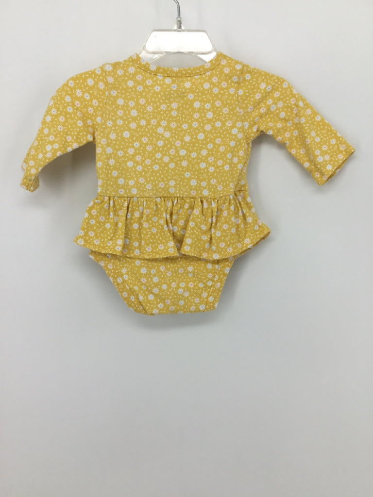 Carter's Child Size 3 Months Yellow Onesie