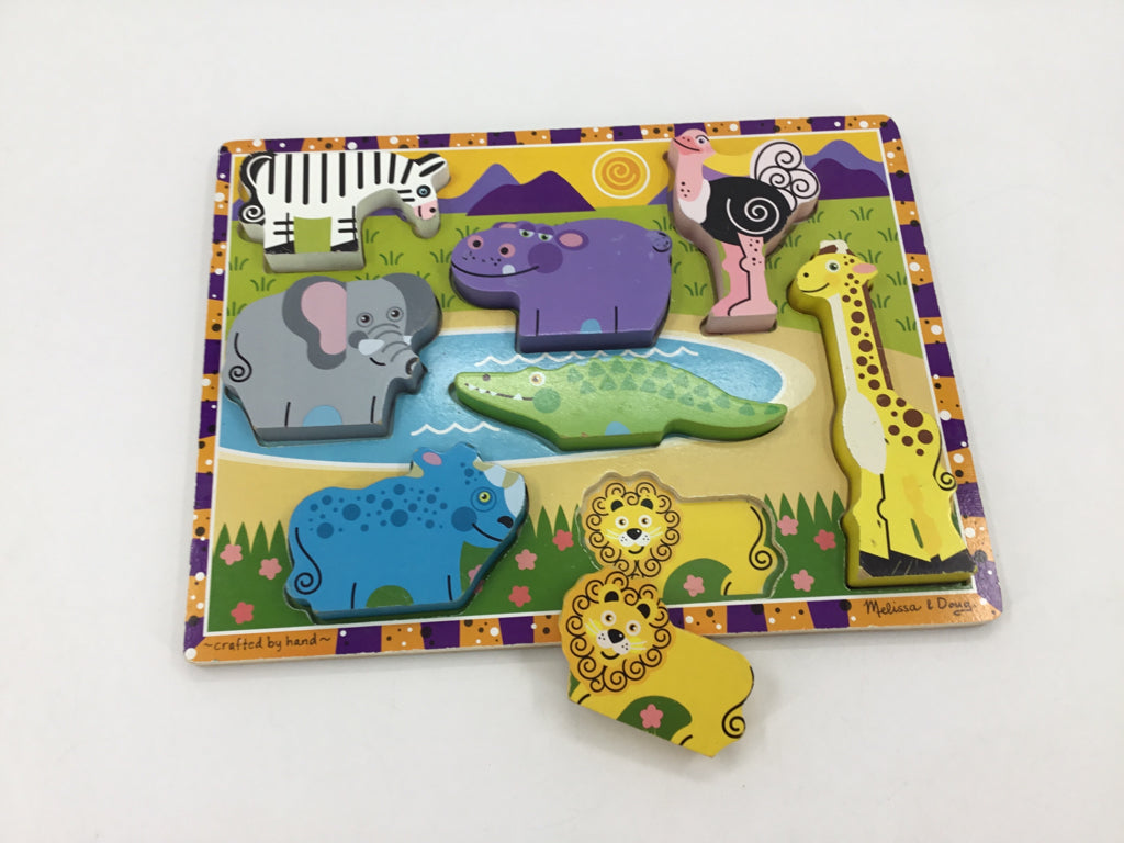 Melissa & Doug Chunky Puzzle - Safari Animals