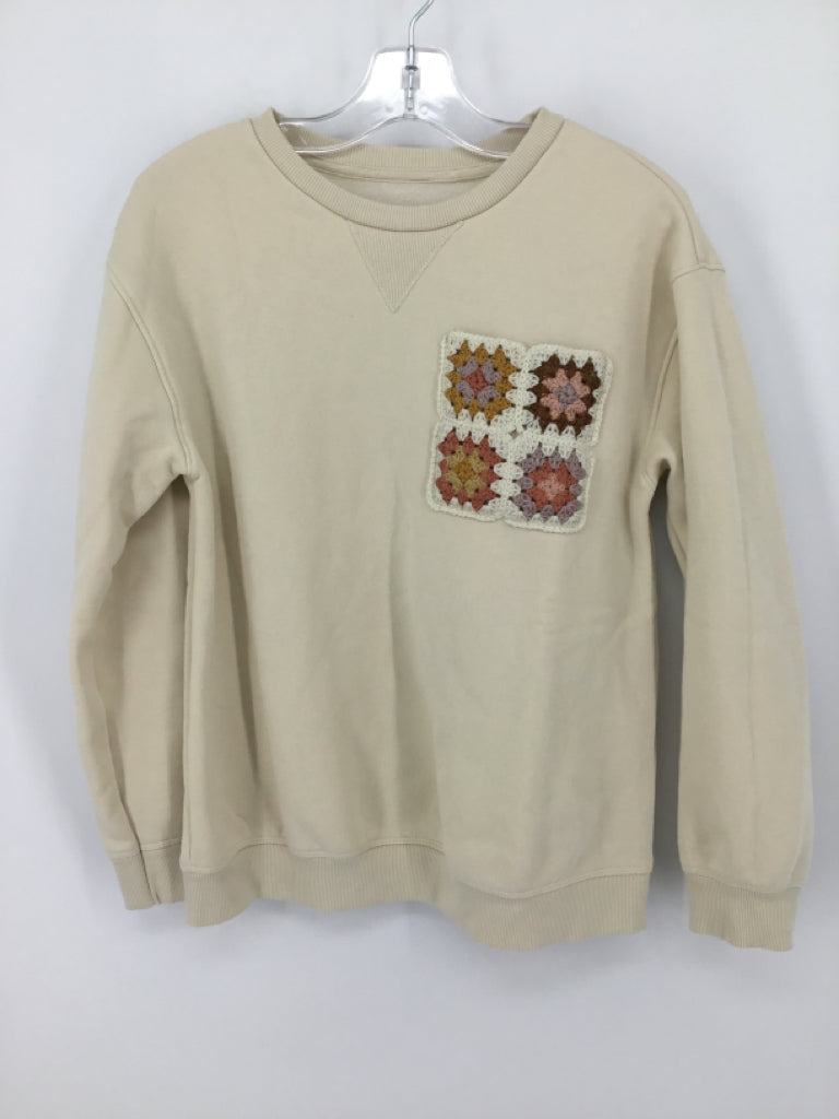 Little Co Child Size 10 Tan Sweatshirt - girls
