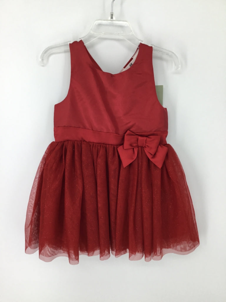 H & M Child Size 2 Red Dress - girls