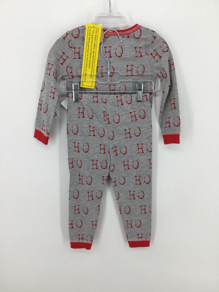Mudpie Child Size 24 Months Gray Christmas Pajamas