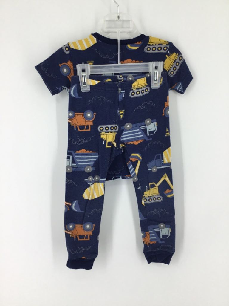 Just One You Made by Carters Child Size 3 Navy Print Pajamas - boys