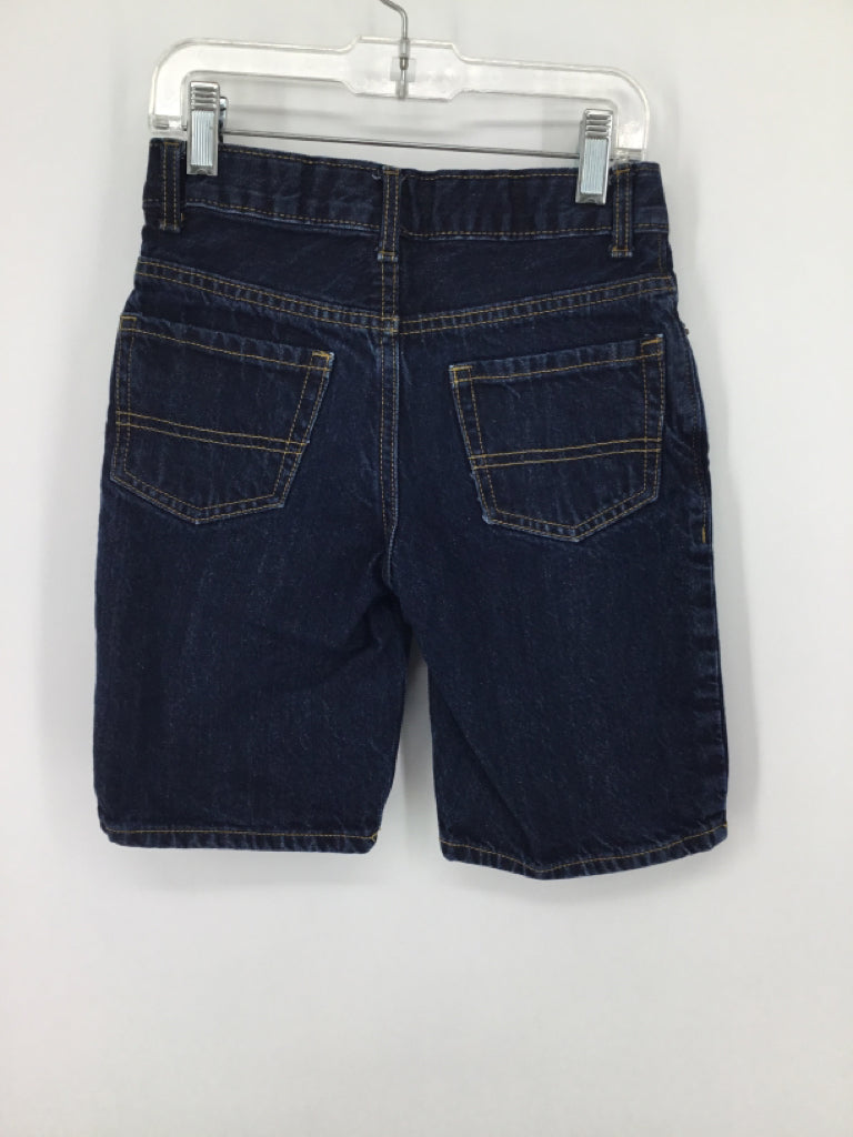 Childrens Place Child Size 7 Blue Solid Shorts - boys