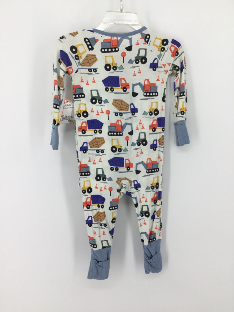 Little Sleepies Child Size 3-6 Months Blue Print Pajamas - boys