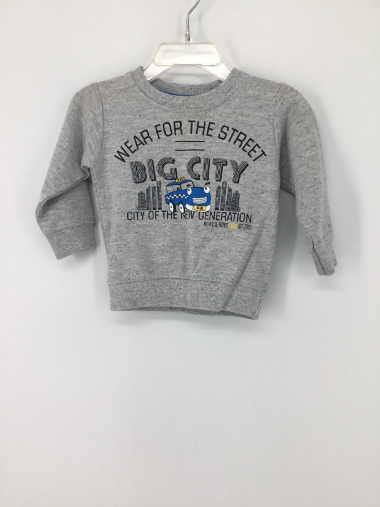 Pink Rabbit Child Size 3-6 Months Gray screen printed Shirt - boys