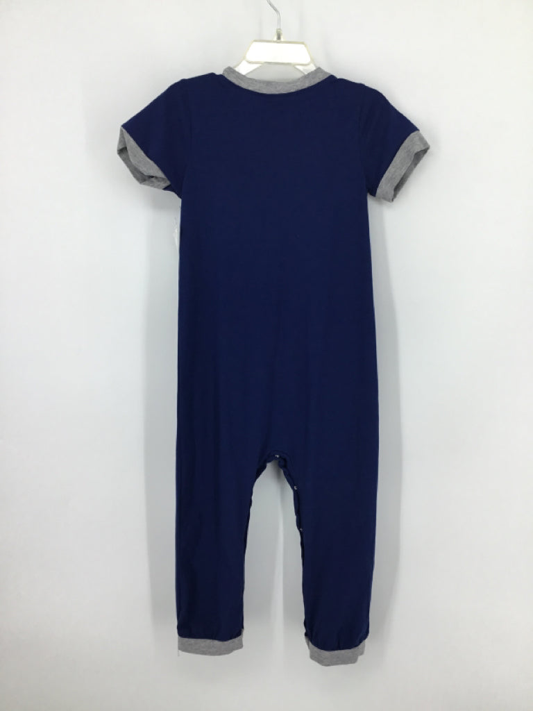 Busy Bee Smocks Child Size 3 Navy smocked Outfit - boys
