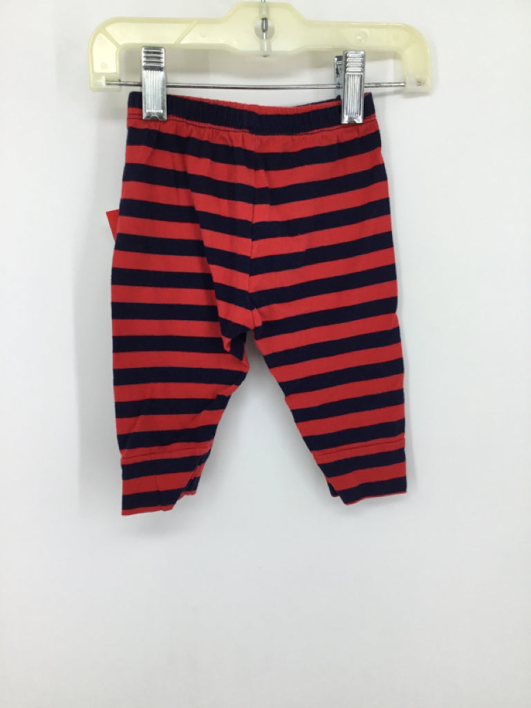 Baby Gap Child Size 3-6 Months Red Stripe Pants - boys