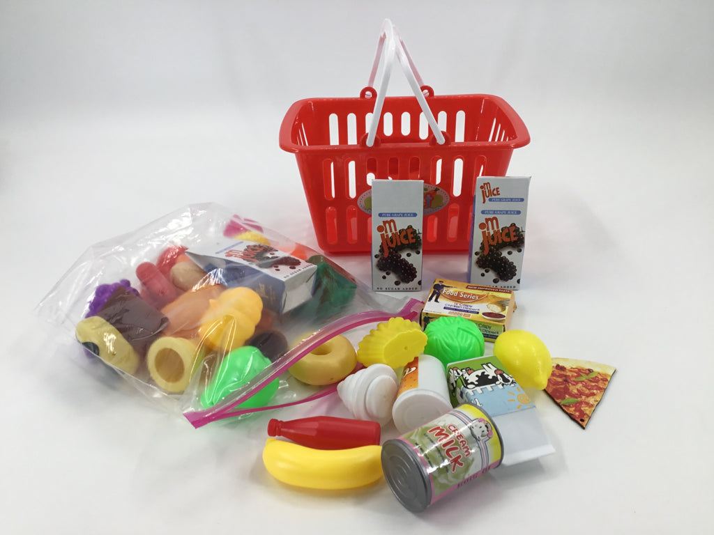 Brooklyn Lollipop Shopping Basket and Pretend Play Food