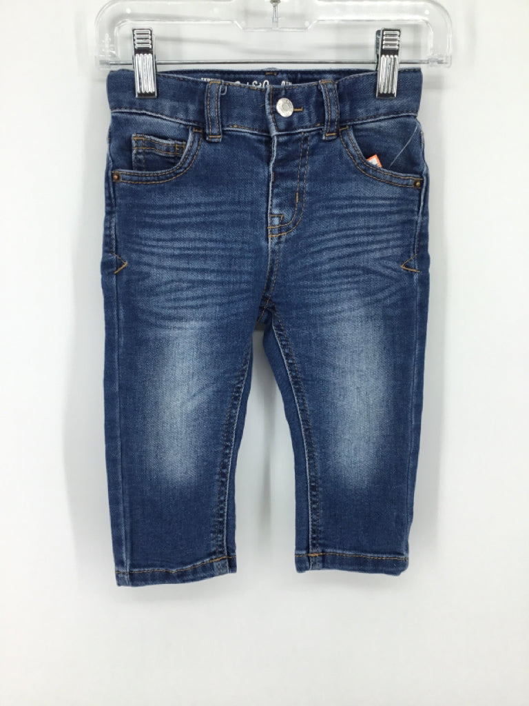 Cat & Jack Child Size 18 Months Blue Solid Jeans - boys
