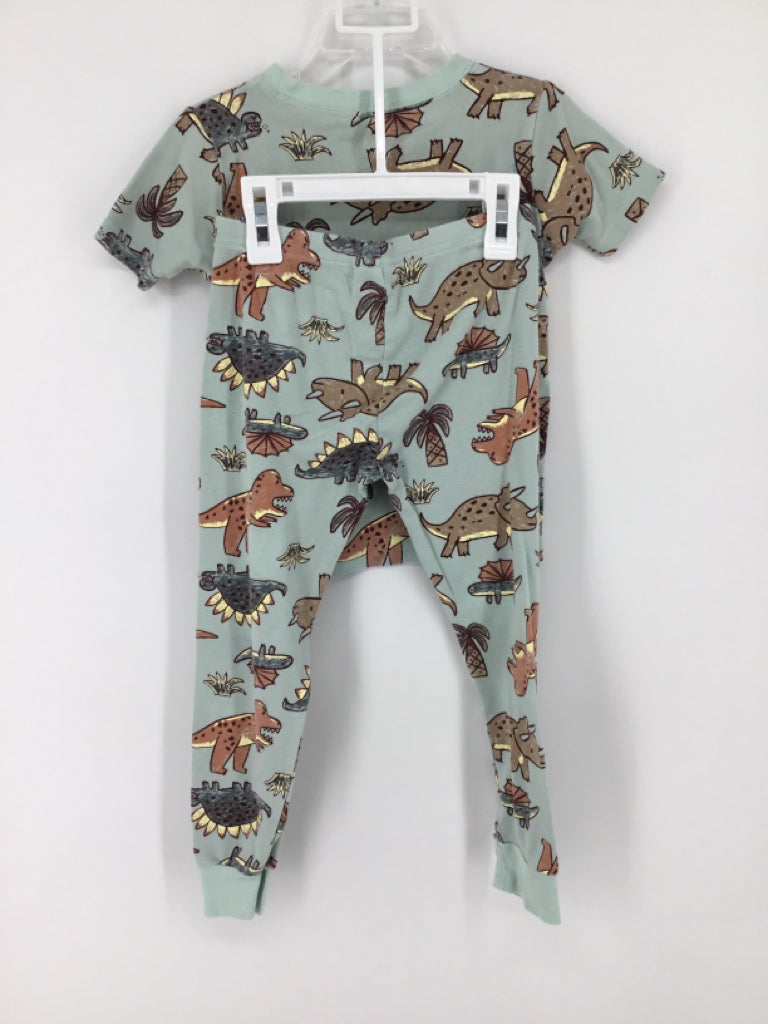 Carter's Child Size 5 Blue Dinosaur Pajamas - boys