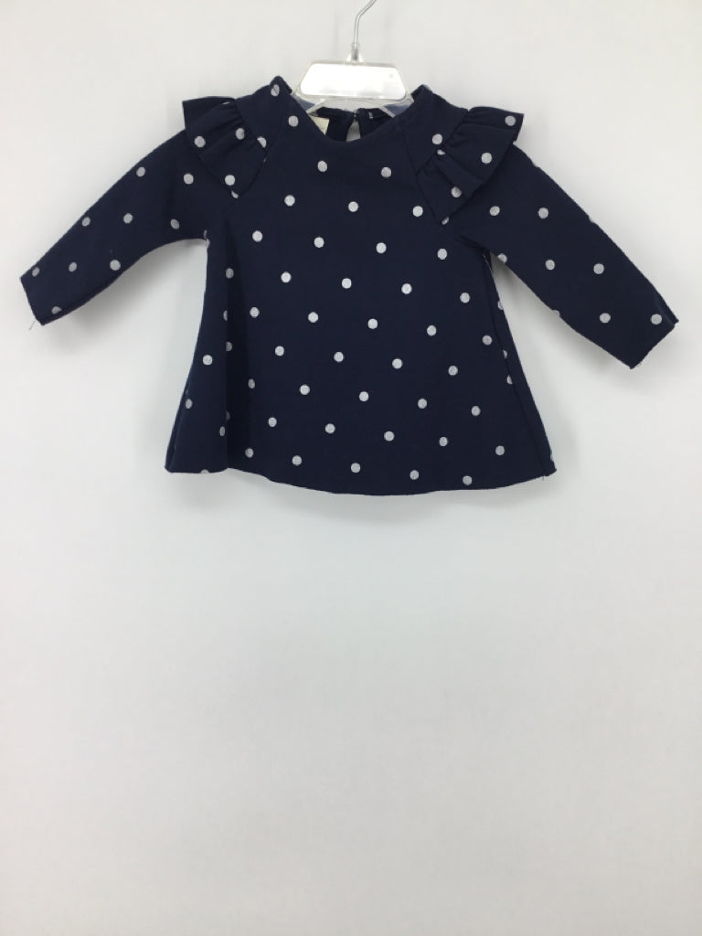 First Impressions Child Size 3-6 Months Navy Dress - girls