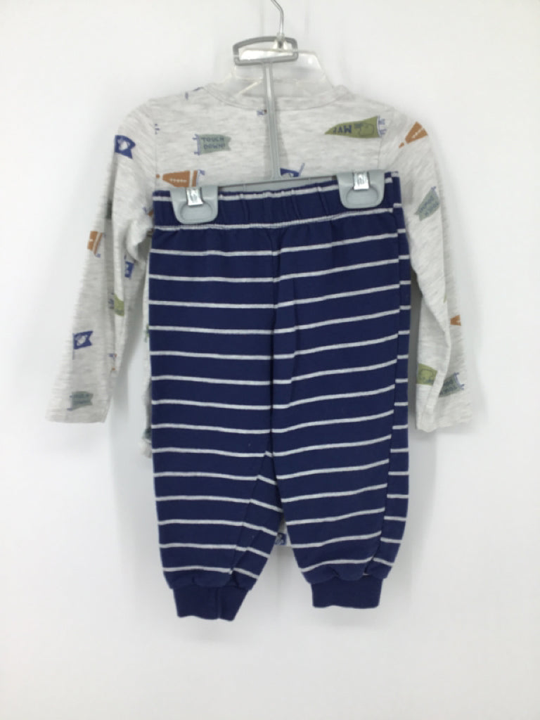 Carter's Child Size 24 Months Gray Print Outfit - boys