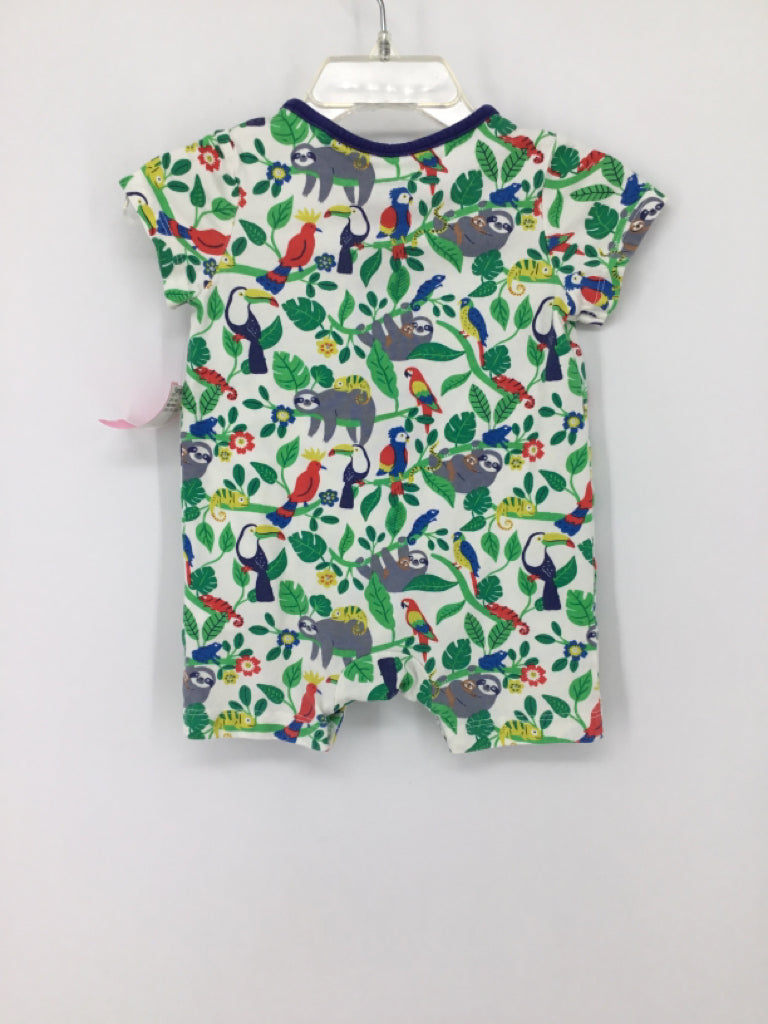 Baby Boden Child Size 0-3 Months Green Print Outfit - boys