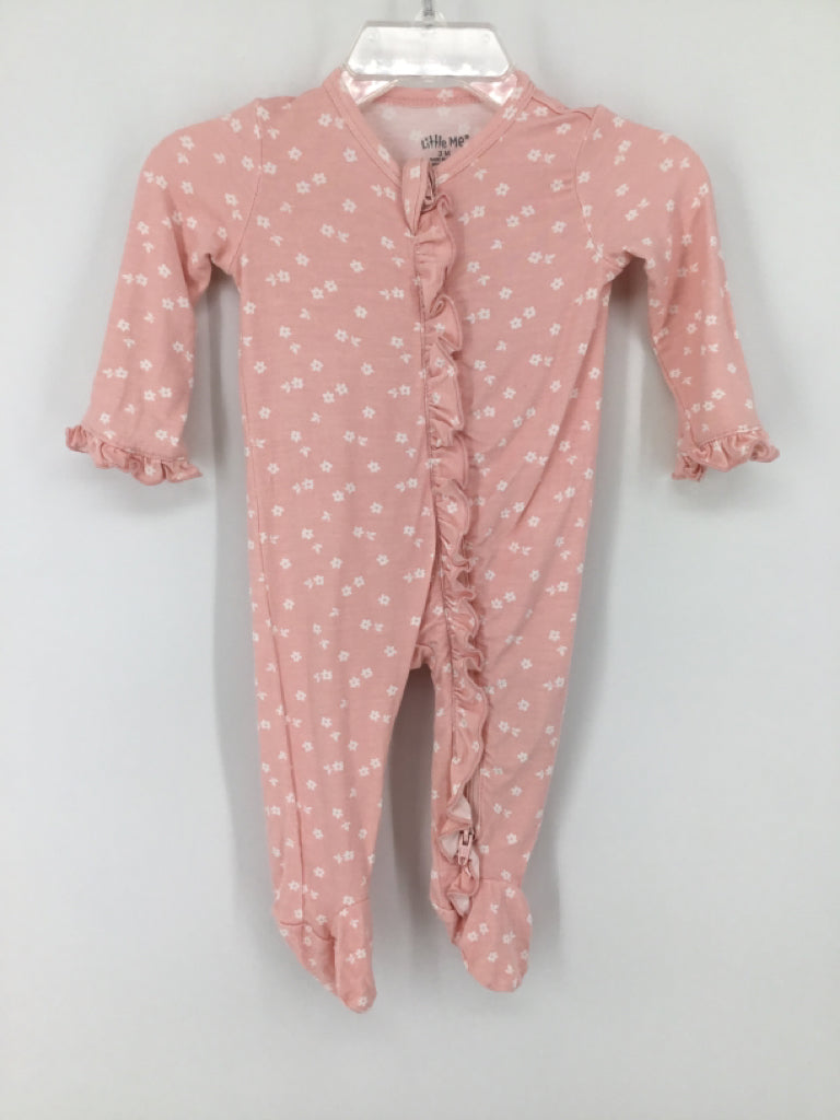 Little Me Child Size 3 Months Pink Sleepers